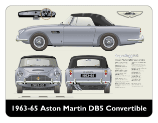 Aston Martin DB5 Convertible 1963-65 Mouse Mat